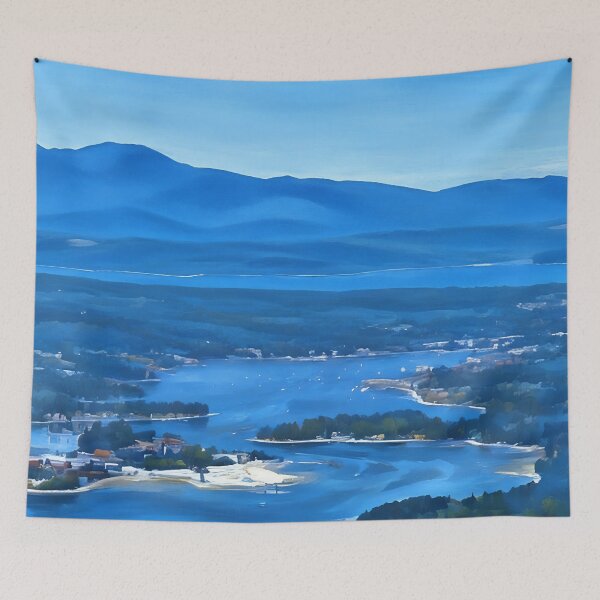 Item preview, Liberty Bay Olympic Mountains (Impressionist) designed and sold by flyscenicair.