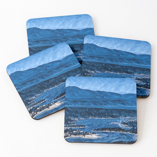 Item preview, Liberty Bay Olympic Mountains (Poly Art) designed and sold by flyscenicair.