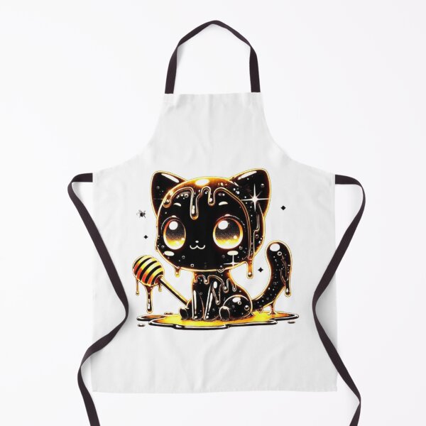 Item preview, Funny Black Cat With Honey Funny design graphic designed and sold by Creat-Des.