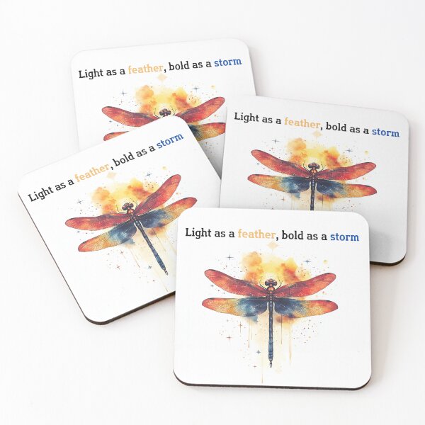 Item preview, Light as a feather, bold as a storm designed and sold by dragonfliesart.