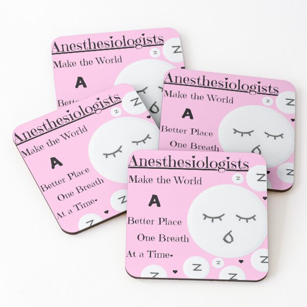 Item preview, Anesthesiologists: One Breath at a Time - Cute Medical Design-Pink designed and sold by Puretrendsetter.