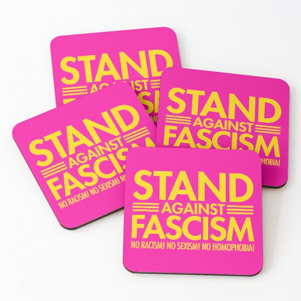 Item preview, Stand Against Fascism - No Racism - No Sexism - No Homophobia (yellow 2.0) designed and sold by Thelittlelord.
