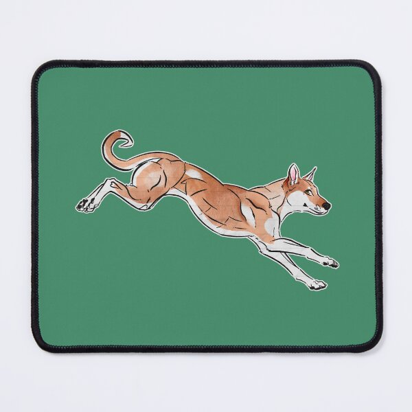 Item preview, Leaping Carolina Dog (Red) designed and sold by Sparklepupfaeri.