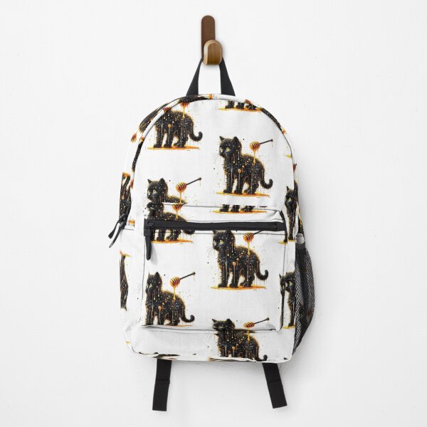 Item preview, Funny Black Cat With Honey Funny design graphic designed and sold by Creat-Des.
