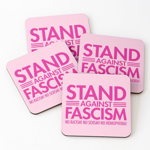 Item preview, Stand Against Fascism - No Racism - No Sexism - No Homophobia (hot pink pink) designed and sold by Thelittlelord.