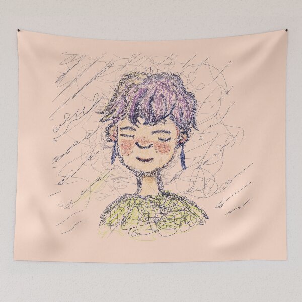 Item preview, Drawing of a calm girl designed and sold by racalari.