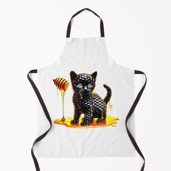 Item preview, Funny Black Cat With Honey Funny design graphic designed and sold by Creat-Des.