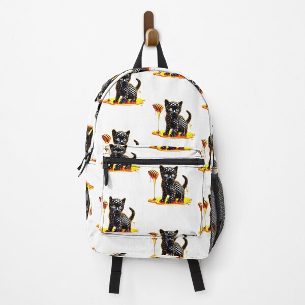Item preview, Funny Black Cat With Honey Funny design graphic designed and sold by Creat-Des.