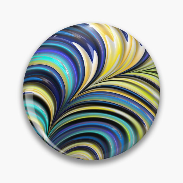 Item preview, Blue and Yellow Fractal Tornadoes designed and sold by Elisabeth Lucas.
