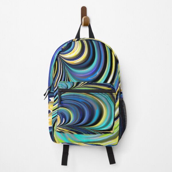 Item preview, Blue and Yellow Fractal Tornadoes designed and sold by Elisabeth Lucas.