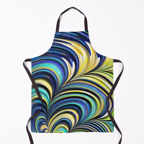 Item preview, Blue and Yellow Fractal Tornadoes designed and sold by Elisabeth Lucas.