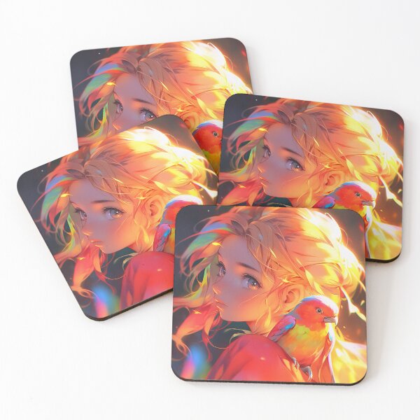 Item preview, Tropical Parrot Anime Girl designed and sold by bubblegoth.