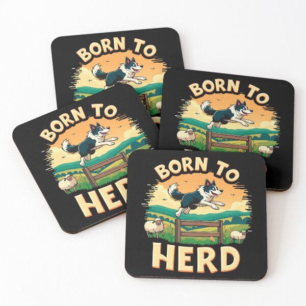 Item preview, energetic herding dog in action designed and sold by Taans-Creation.