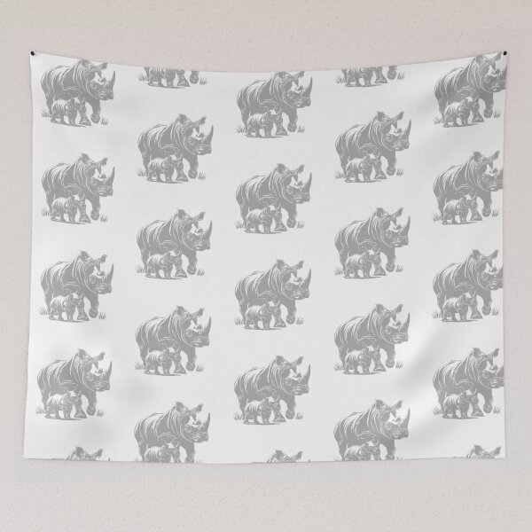 Item preview, Rhino Mom and Calf Bond designed and sold by JollyCritters.