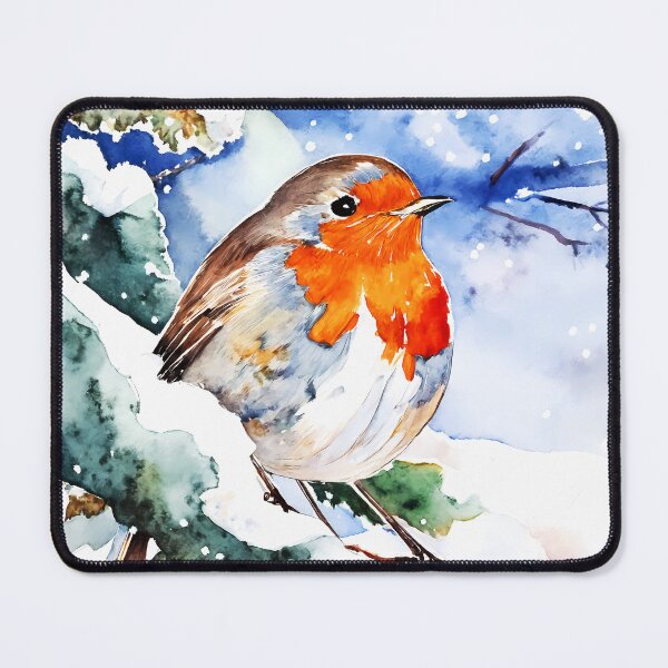 Item preview, Robin in Snow-Covered Tree designed and sold by soulfulpalette.