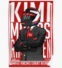Red, White & Bwoah: Kimi Raikkonen for President Poster