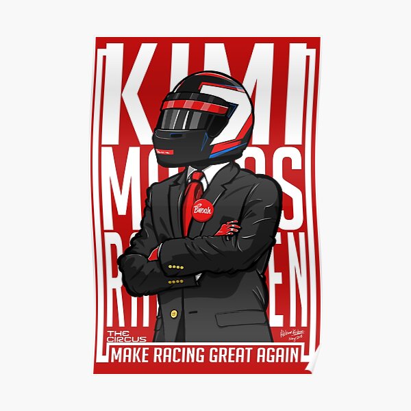 Red, White & Bwoah: Kimi Raikkonen for President Poster