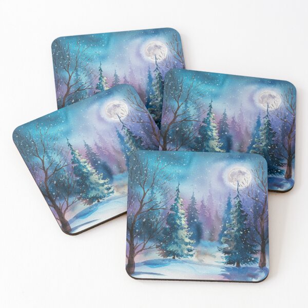 Item preview, Enchanted Winter Night designed and sold by AntiqueWhiteArt.