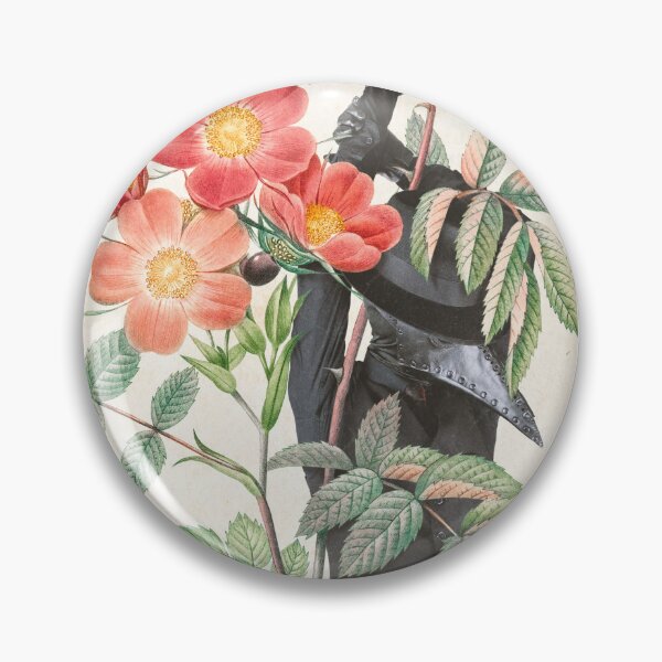 Item preview, Plague Doctor and Floral Collage Art designed and sold by Nitsuke.