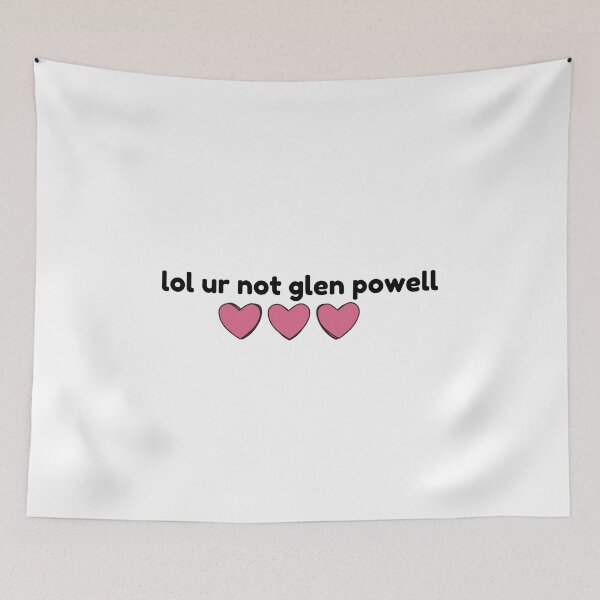 Item preview, Glen Powell, lol ur not designed and sold by baranskini.