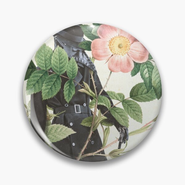 Item preview, Plague Doctor and Floral Collage Art designed and sold by Nitsuke.