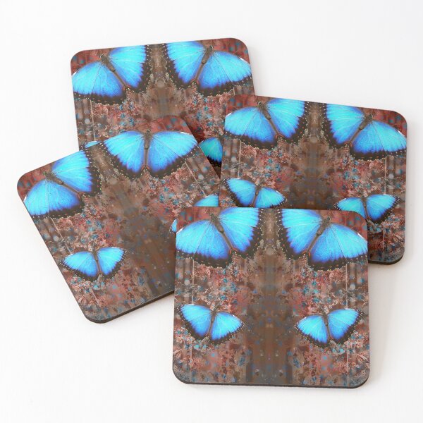 Item preview, Blue Butterflies on Abstract Background PN 15 designed and sold by SweetiesUnites.