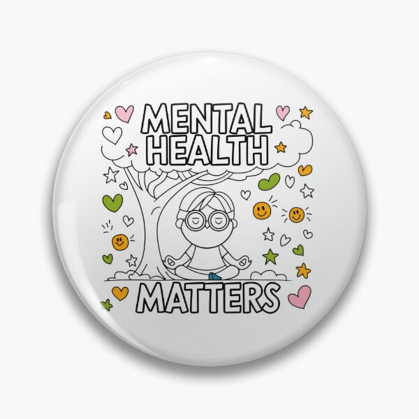 Item preview, Mental Health Matters | Mindful Meditation Art designed and sold by SewRed.