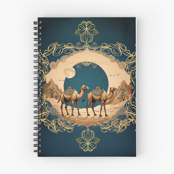 Item preview, Camels in an illuminated night in the desert designed and sold by Ciervo Primavera.