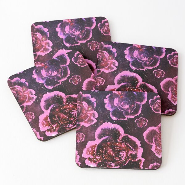 Item preview, Pink Roses on Outerspace Background PN 26 designed and sold by SweetiesUnites.