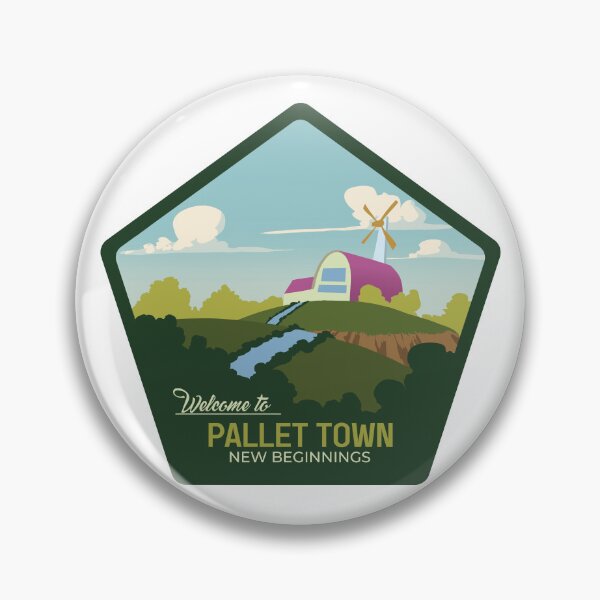 Item preview, Pallet Town national park sticker  designed and sold by Zandoo.