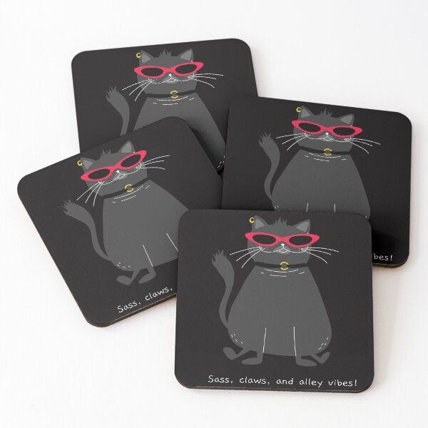 Item preview, Sass, claws, and alley vibes! Cat T-Shirt designed and sold by Laugh Lines and Designs Co.