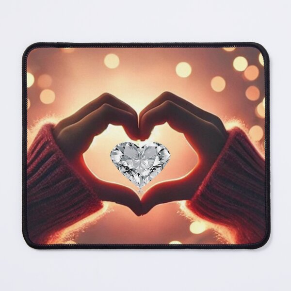 Item preview, Hands Forming Heart with Diamond Sparkle - Romantic Love Design designed and sold by Puretrendsetter.