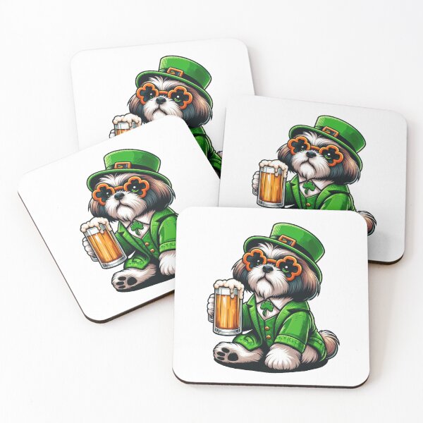 Item preview, Shih Tzu Dog St Patrick's Day designed and sold by doodIllustrate.