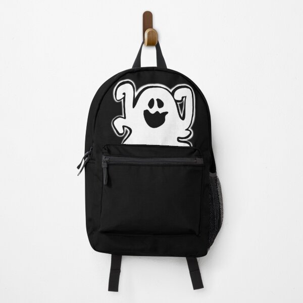 Item preview, Silly White Ghost on Black Background PN 44 designed and sold by SweetiesUnites.