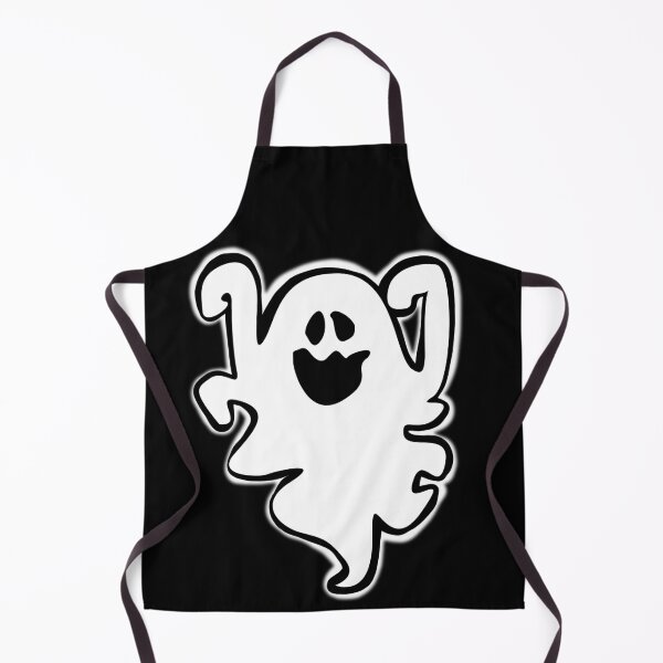 Item preview, Silly White Ghost on Black Background PN 44 designed and sold by SweetiesUnites.