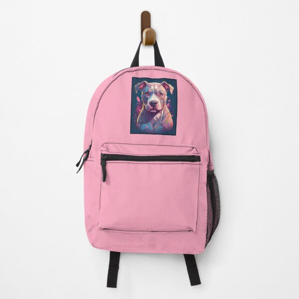 Item preview, Cute Pitbull Anime Style | Kawaii Dog Handmade Drawing (Pink BG) designed and sold by FilipeFerreira.