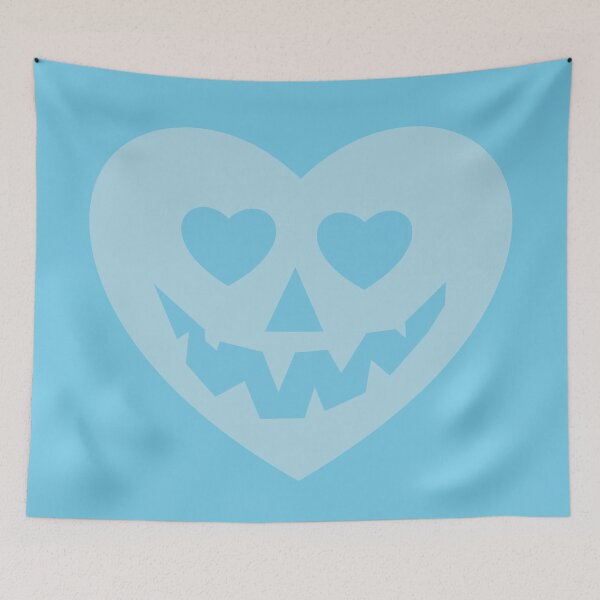 Item preview, halloween pastel goth valentine creepy heart blue designed and sold by Gossip Rag.