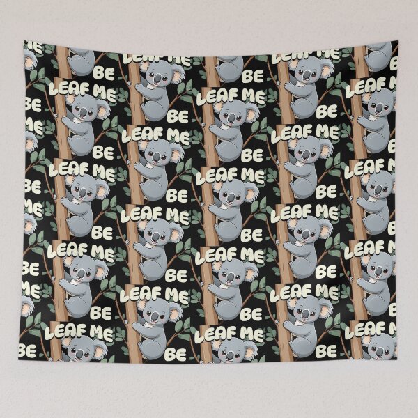 Item preview, Leaf Me Be - Cute Koala Pun designed and sold by Taans-Creation.