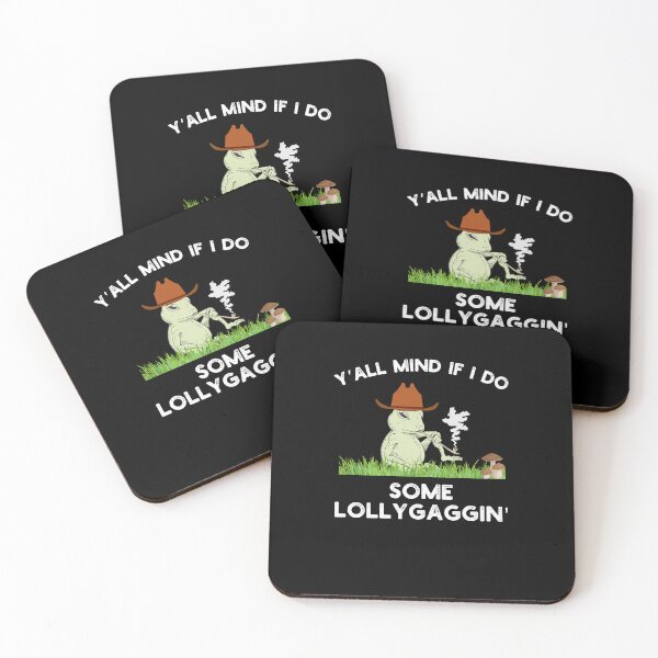 Item preview, Y'all Mind if I do some Lollygaggin' Funny frog cowboy humor designed and sold by snowry.