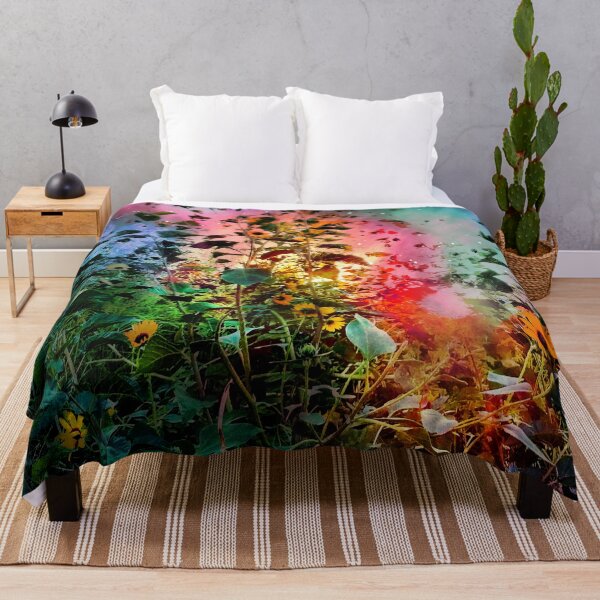 Artikelvorschau, Sonnenblumen in einem Regenbogenhimmel PN 51 entworfen und verkauft von SweetiesUnites.