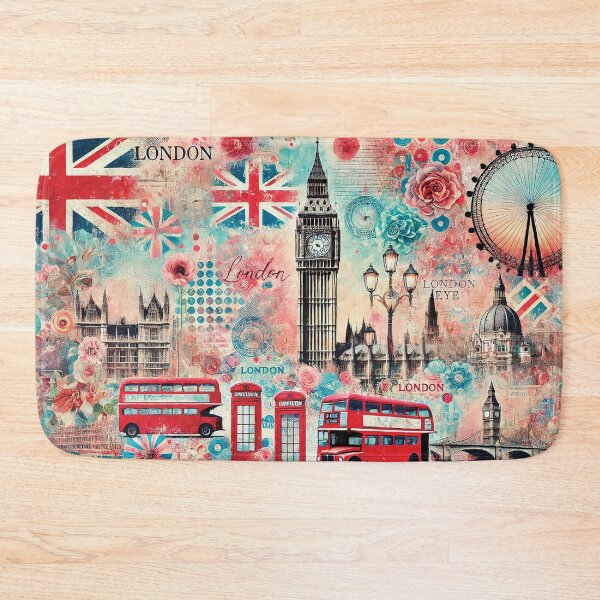 Item preview, London Collage Poster designed and sold by Random Designs.