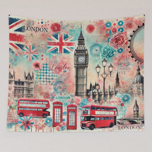 Item preview, London Collage Poster designed and sold by Random Designs.