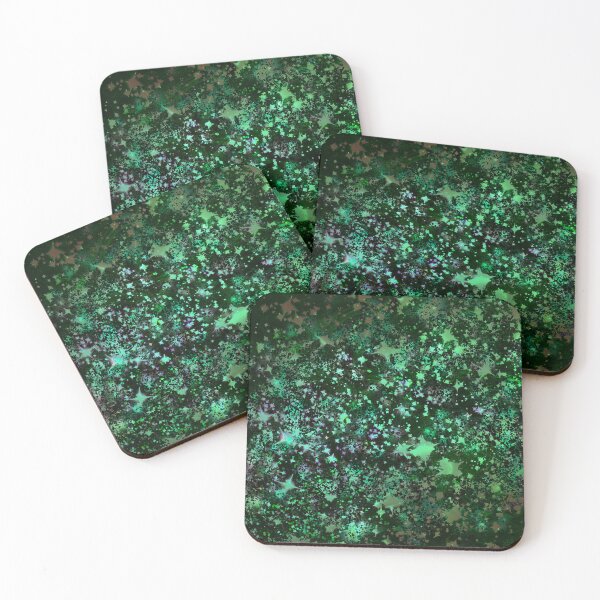 Item preview, Abstract Art: Emerald Green Starburst Sparkles PN 72 designed and sold by SweetiesUnites.