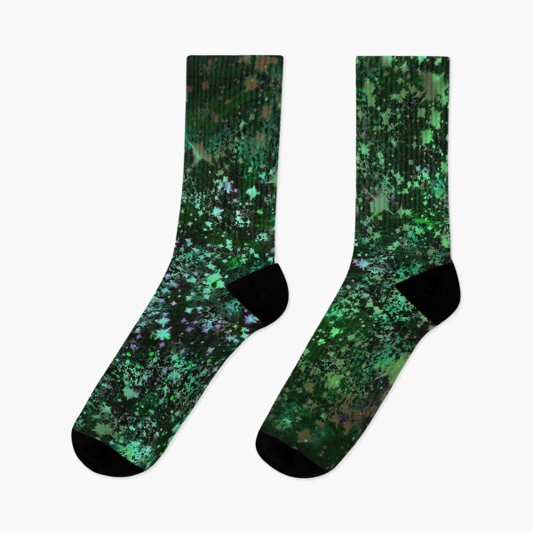 Item preview, Abstract Art: Emerald Green Starburst Sparkles PN 72 designed and sold by SweetiesUnites.