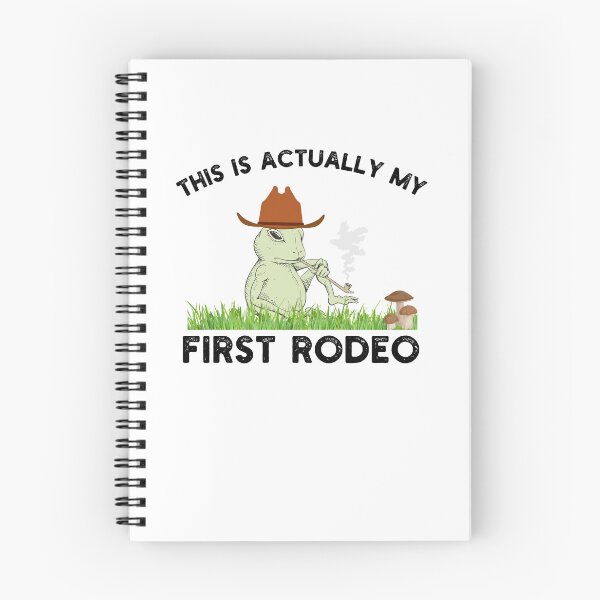Item preview, This actually is my first rodeo Funny frog cowboy joke designed and sold by snowry.