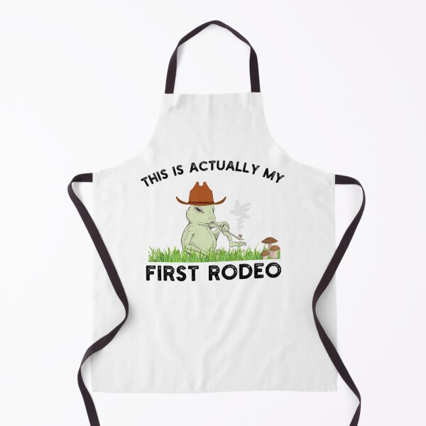 Item preview, This actually is my first rodeo Funny frog cowboy joke designed and sold by snowry.