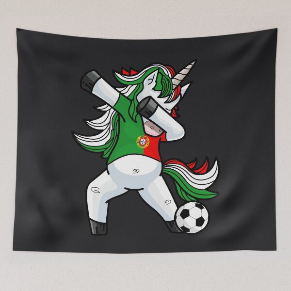 Item preview, Dabbing Soccer Unicorn Portugal designed and sold by melsens.