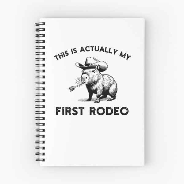 Item preview, This actually is my first rodeo Funny capybara cowboy humor designed and sold by snowry.