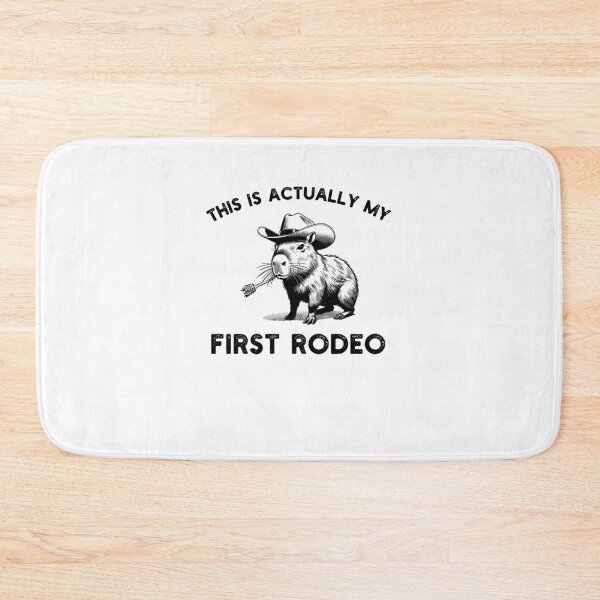 Item preview, This actually is my first rodeo Funny capybara cowboy humor designed and sold by snowry.