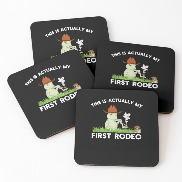 Item preview, This actually is my first rodeo Funny frog cowboy humor designed and sold by snowry.